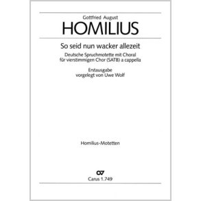 So seid nun wacker allezeit : D-Dur