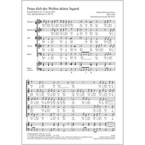 Freue dich des Weibes : aus: Israelsbrünnlein. Geistliche Madrigale