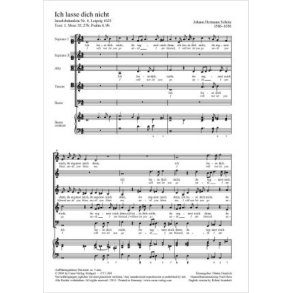 Ich lass dich nicht : aus: Israelsbrünnlein. Geistliche Madrigale