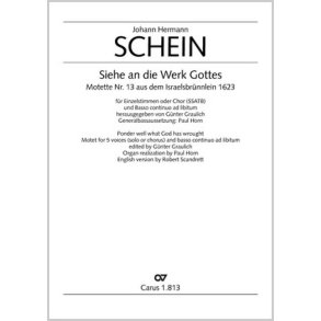 Siehe an die Werke Gottes : aus: Israelsbrünnlein