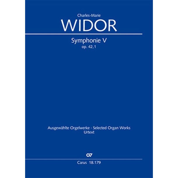 Symphonie No. V Pour Organ : Op. 42 No. 1
