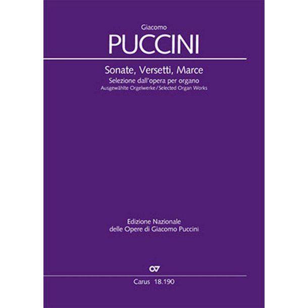 Sonate, Versetti, Marce : Selected Organ Works