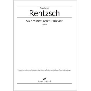 Vier Miniaturen für Klavier