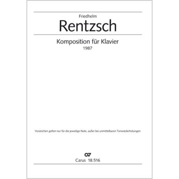 Komposition f&uuml;r Klavier