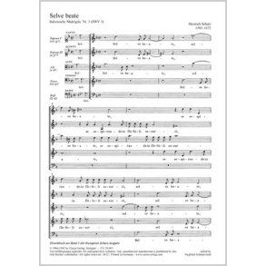 Selve beate, se sospirando [Glückliche Wälder] : aus: Italienische Madrigale