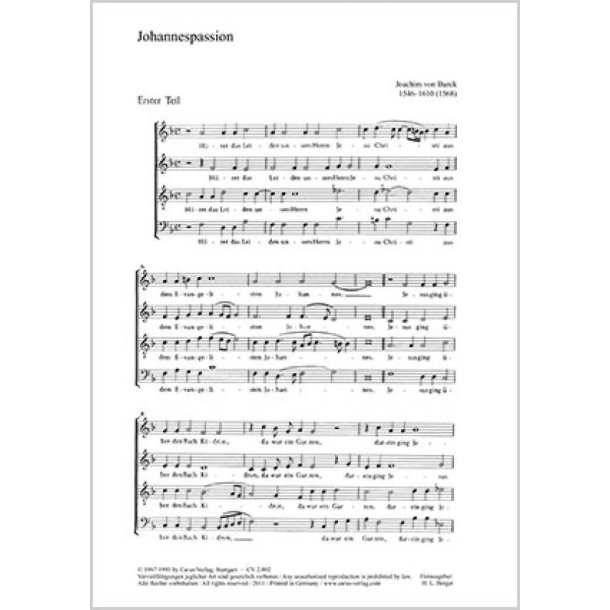 Johannespassion : F-Dur