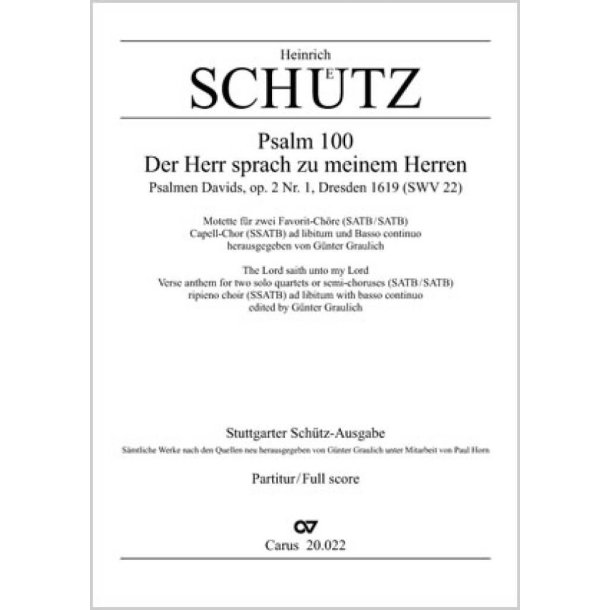 Der Herr sprach zu meinem Herren : aus: Psalmen Davids