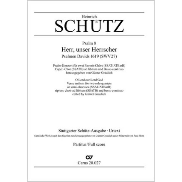 Herr, unser Herrscher : aus: Psalmen Davids