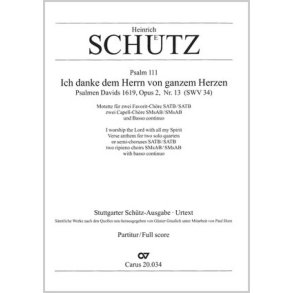 Ich danke dem Herrn von ganzem Herzen : aus: Psalmen Davids