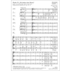 Ich danke dem Herrn von ganzem Herzen : aus: Psalmen Davids