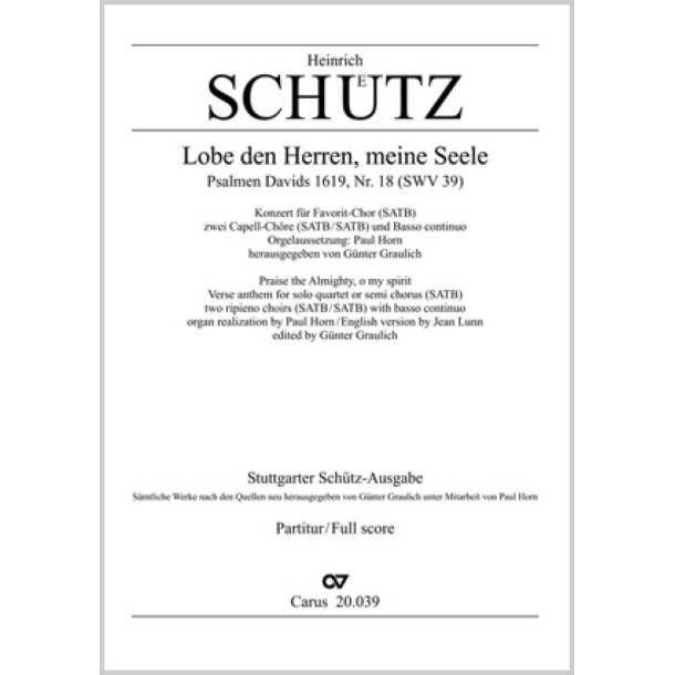 Lobe den Herren, meine Seele : aus: Psalmen Davids