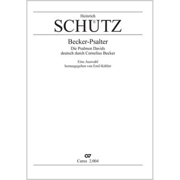 Sch&uuml;tz: Becker-Psalter [Auswahl]