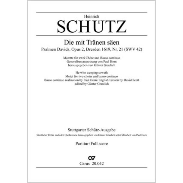 Die mit Tr&auml;nen s&auml;en : aus: Psalmen Davids