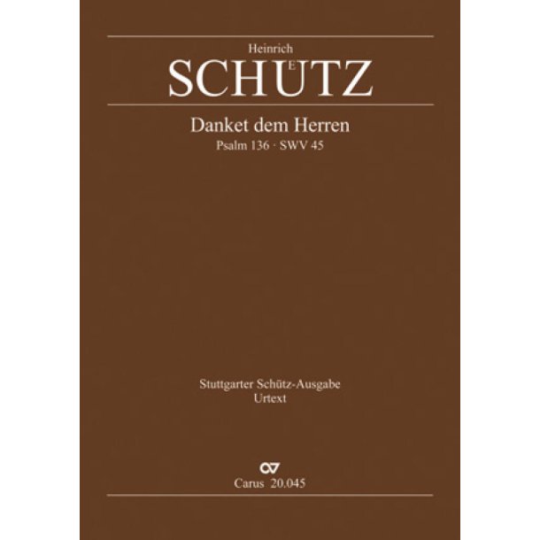 Danket dem Herren, denn er ist freundlich : aus: Psalmen Davids II. Rekonstruktion