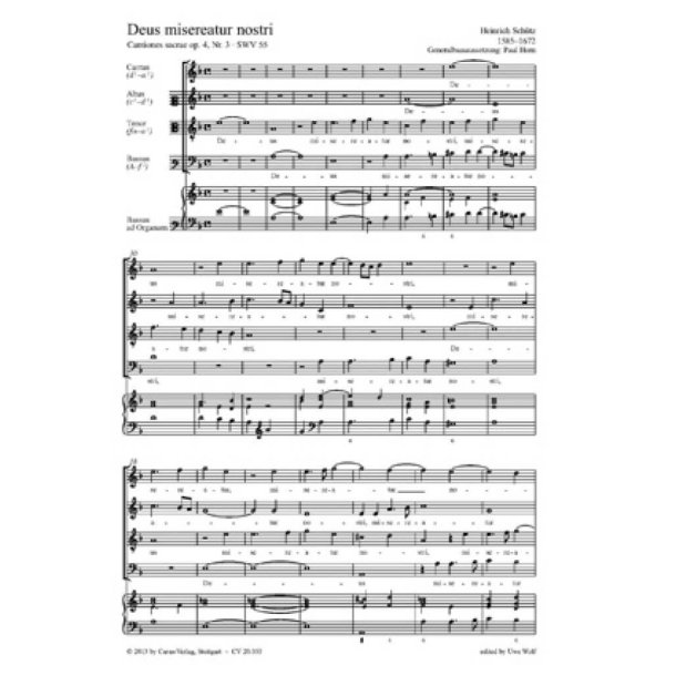 Deus misereatur nostri : aus: Cantiones sacrae