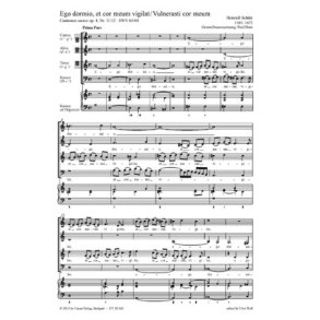 Schütz: Ego dormio- Vulnerasti cor meum