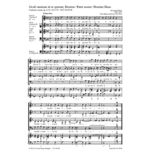 Oculi omnium in te sperant, Domine - Pater noster : Domine Deus, Pater coelestis