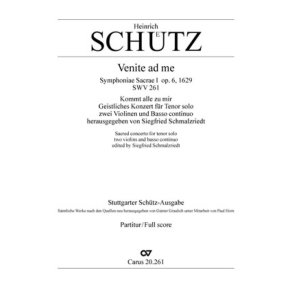 Venite ad me [Kommt alle zu mir] : aus: Symphoniae Sacrae I