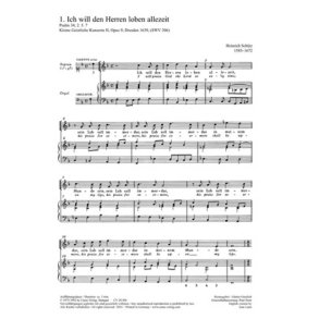 Ich will den Herren loben : aus: Kleine geistliche Konzerte II