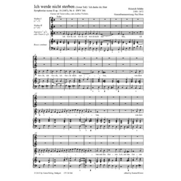 Ich werde nicht sterben- Ich danke dir, Herr