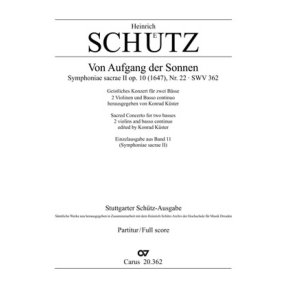 Von Aufgang der Sonnen : aus: Symphoniae sacrae II