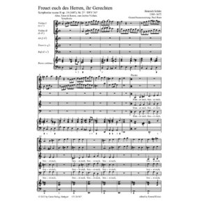 Freuet euch des Herren, ihr Gerechten : aus: Symphoniae sacrae II