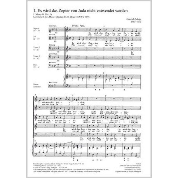 Es wird das Zepter von Juda : aus: Geistliche Chormusik