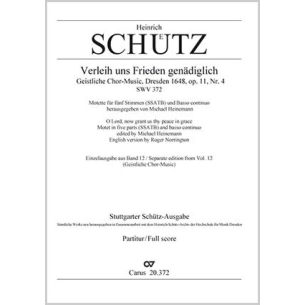 Verleih uns Frieden : aus: Geistliche Chormusik
