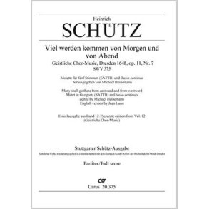 Viel werden kommen von Morgen und von Abend : aus: Geistliche Chormusik