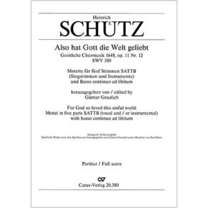 Also hat Gott die Welt geliebt : aus: Geistliche Chormusik