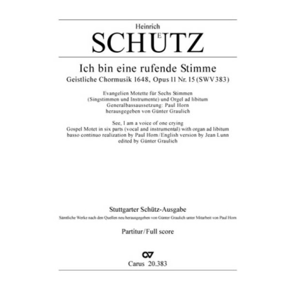 Ich bin eine rufende Stimme : aus: Geistliche Chormusik