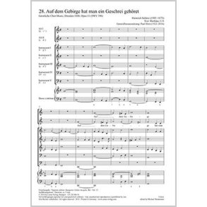 Auf Dem Gebirge : F Major - Swv 396