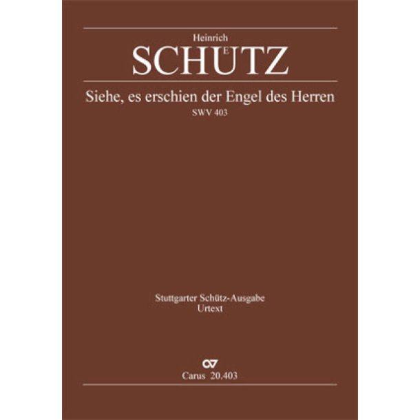 Siehe, es erschien der Engel des Herrn : Die Flucht nach &Auml;gypten. Aus: Symphoniae Sacrae III 1650