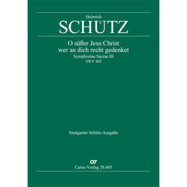 O s&uuml;&szlig;er Jesu Christ, wer an dich : aus: Symphoniae Sacrae III