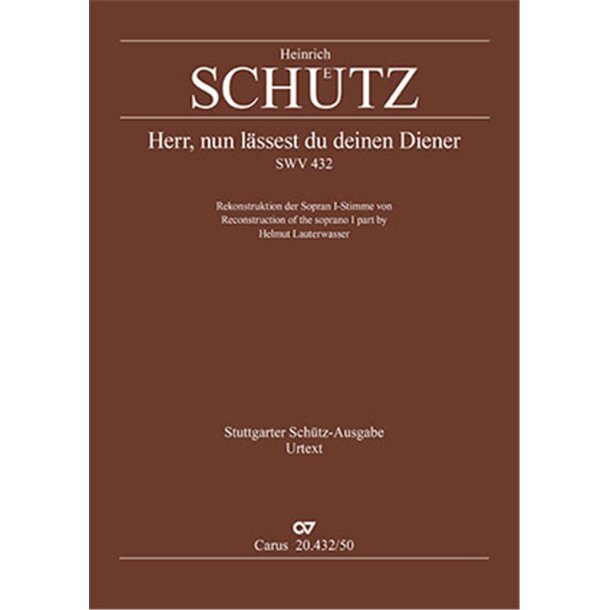 Lord, now lettest thou thy servant depart : Deutsches Nunc dimittis II - A Dorian - SWV 433