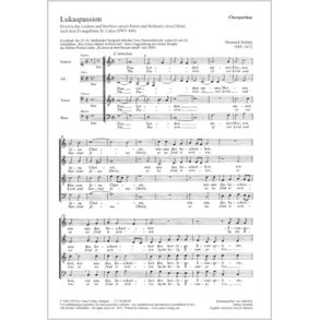Lukaspassion : Historia des Leidens und Sterbens unsers Herrn und Heilandes Jesu Christi nach St. Lukas