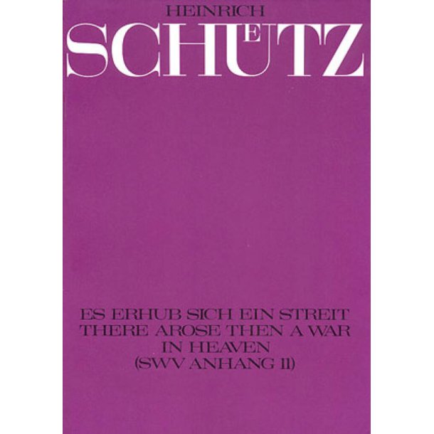 Es erhub sich ein Streit : vierch&ouml;riges geistliches Konzert