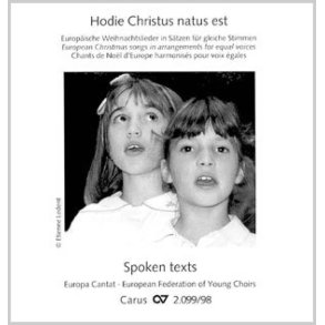 Hodie Christus natus est I : European carols for equal voices with spoken text