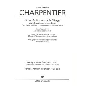 Deux Antiennes à la Vierge : H 18, 19 (Full Score without cover)