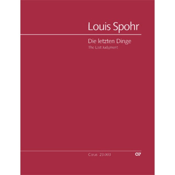 Die letzten Dinge : Oratorium