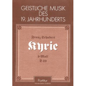Kyrie für eine Messe in d : d-Moll