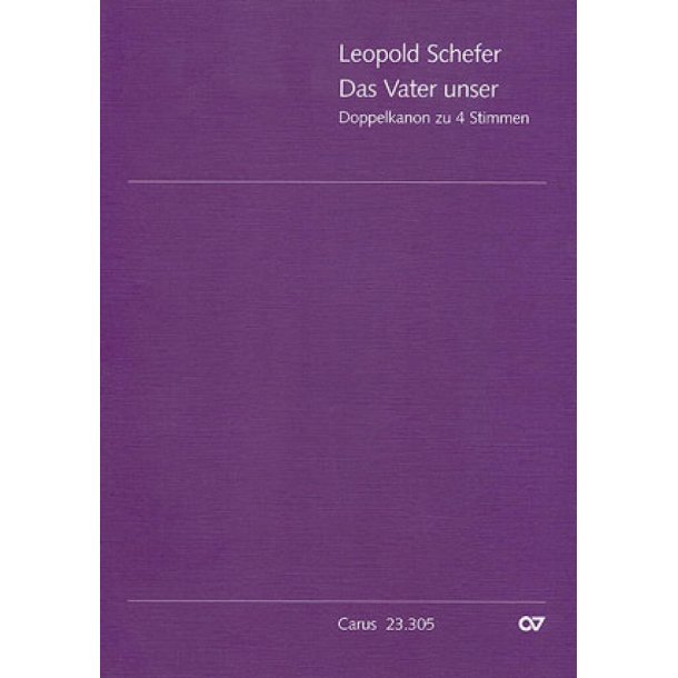 Das Vaterunser : Doppelkanon