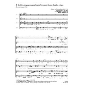 Soll ich denn auch des Todes Weg : aus: Vier Choralmotetten
