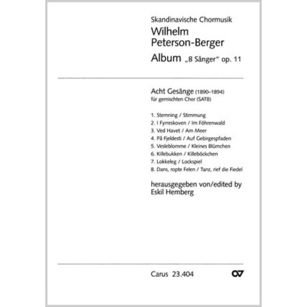 Peterson-Berger: 8 S&aring;nger