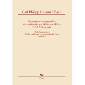 Bach-Repertorium 3: C.P.E. Bach - Vokalwerke : Carl Philipp Emanuel Bach - Vokalwerke
