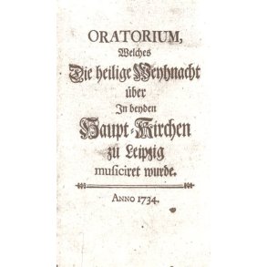 Weihnachtsoratorium : Texheft
