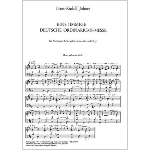 Einstimmige deutsche Ordinariumsmesse