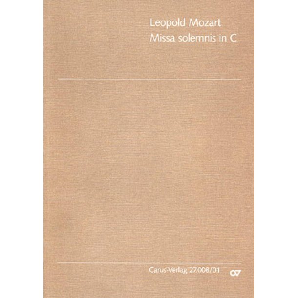 Missa solemnis in C