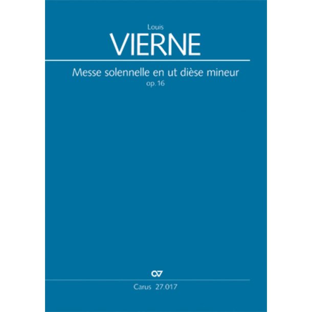Messe solennelle en ut di&egrave;se mineur : cis-Moll