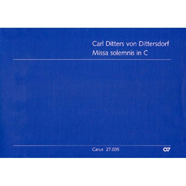 Missa solemnis in C : C-Dur